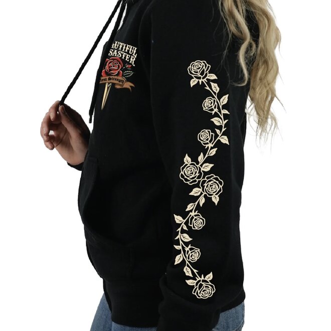 SILENT STRENGTH ZIP HOODY BLACK