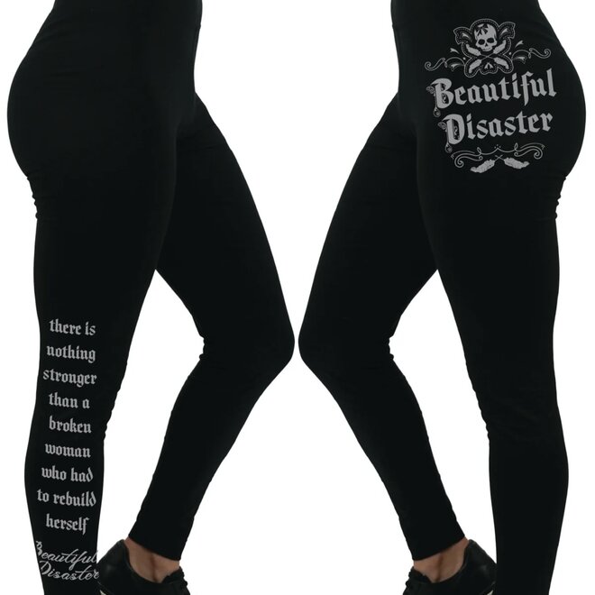 YOU DONT KNOW MY STORY LEGGINGS BLACK