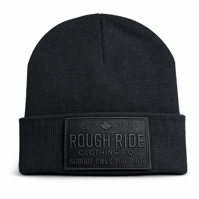 NOBODY OWES YOU TOQUE BLACK OUT