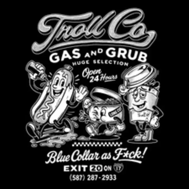 GAS AND GRUB SS TEE BLACK