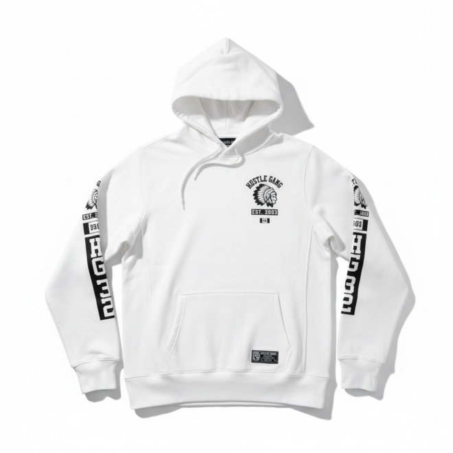 FLAG PO HOODY WHITE