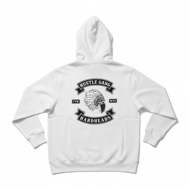 HARDHEADS PO HOODY WHITE