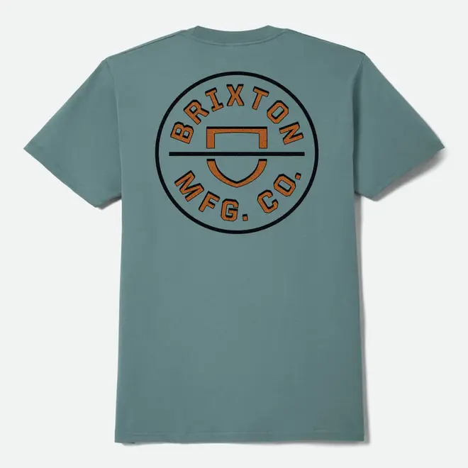 CREST 2 SS TEE OCEAN BREEZE BLACK RUST