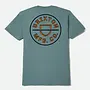 CREST 2 SS TEE OCEAN BREEZE BLACK RUST