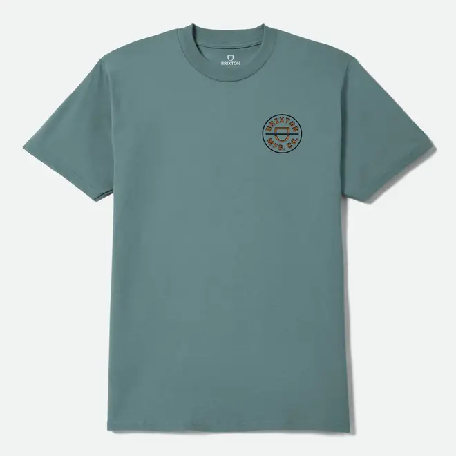 CREST 2 SS TEE OCEAN BREEZE BLACK RUST
