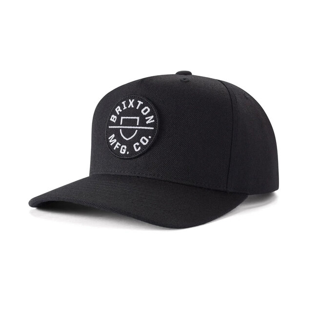 CREST C MP SNAPBACK HAT BLACK