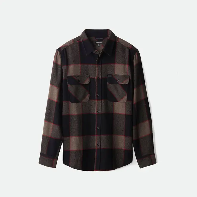 BOWERY FLANNEL HEATHER GREY CHARCOAL