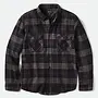 BOWERY FLANNEL BLACK CHARCOAL