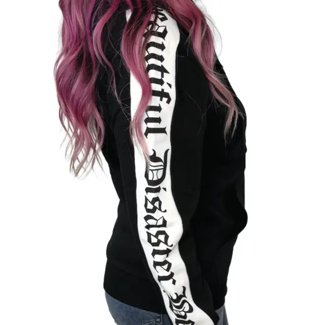 BADGE OF HONOR ZIP HOODY BLACK