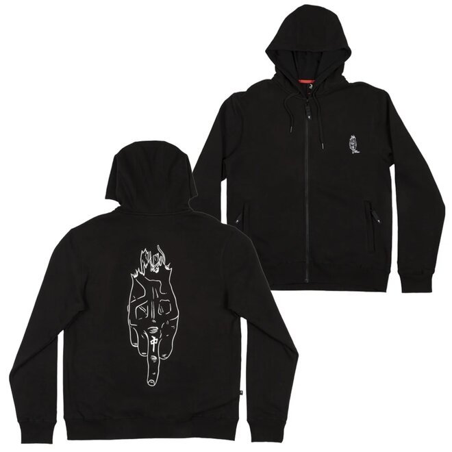 DECENZO DAGGER ZIP HOODY BLACK