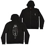 DECENZO DAGGER ZIP HOODY BLACK