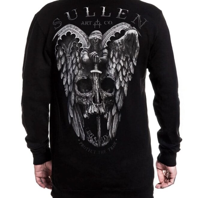 WINGED JUSTICE LS TEE BLACK