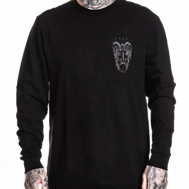 WINGED JUSTICE LS TEE BLACK
