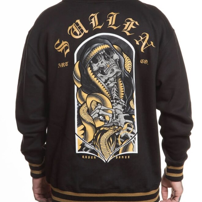 RUBEN BANES ZIP FLEECE BLACK