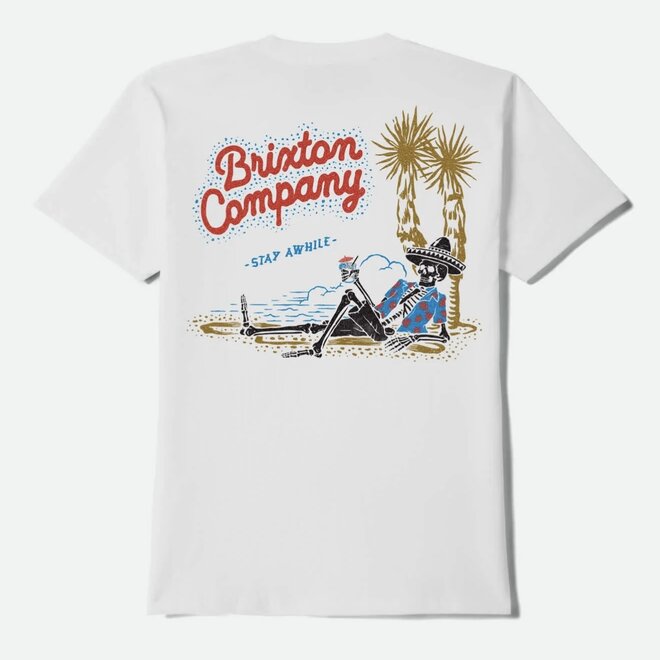 STAY WHILE SS TEE WHITE