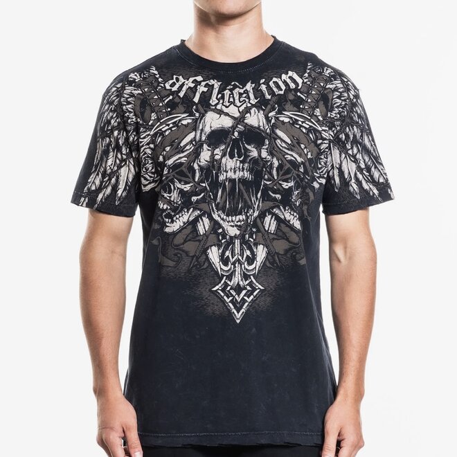 IMMORTAL SCREAM SS TEE BLACK LAVA WASH