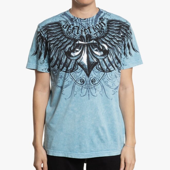 ICE BLADE SS TEE DELPHINIUM BLUE LAVA WASH