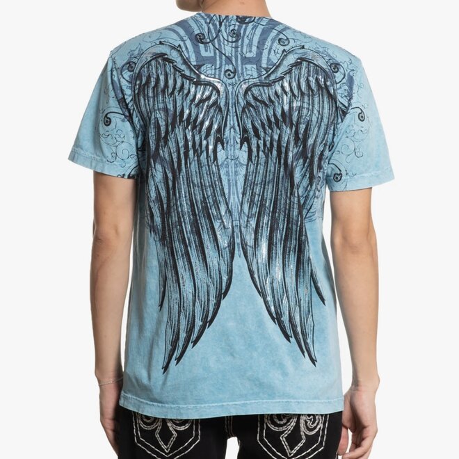 ICE BLADE SS TEE DELPHINIUM BLUE LAVA WASH