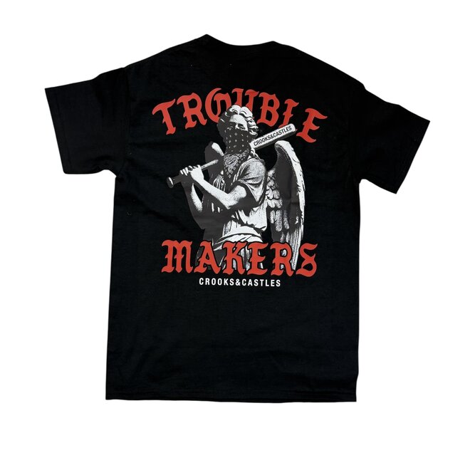 TROUBLE MAKERS SS TEE BLACK