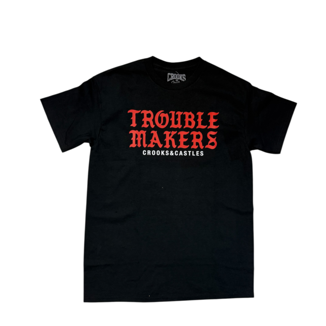 TROUBLE MAKERS SS TEE BLACK