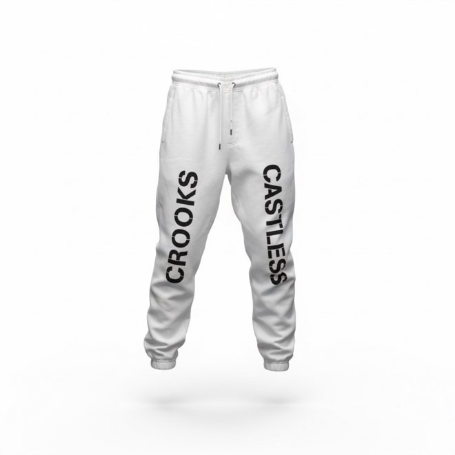 12 GUAUGE SWEATPANTS WHITE