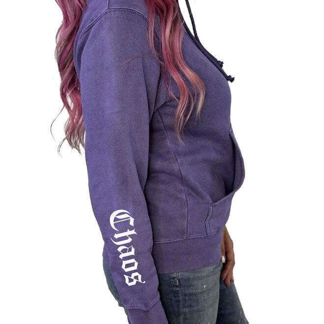 SIREN PO HOODY MINERAL WASH PURPLE