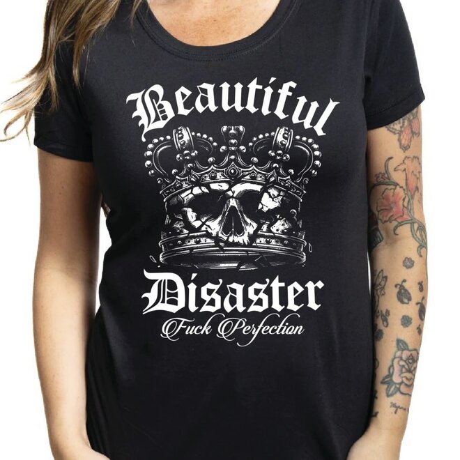 FUCK PERFECTION SS SCOOP TEE BLACK