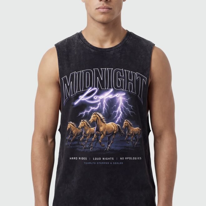 STAMPEDE AUSSIE TANK BLACK