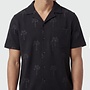 ISLAND STRETCH BUTTON UP BLACK