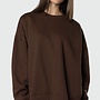 OVERSIZED CREW DARK BROWN