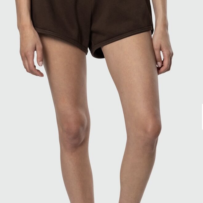 SWEAT SHORT DARK BROWN