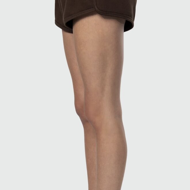 SWEAT SHORT DARK BROWN