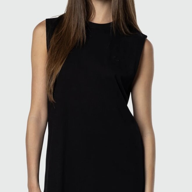 AUSSIE TANK DRESS BLACK