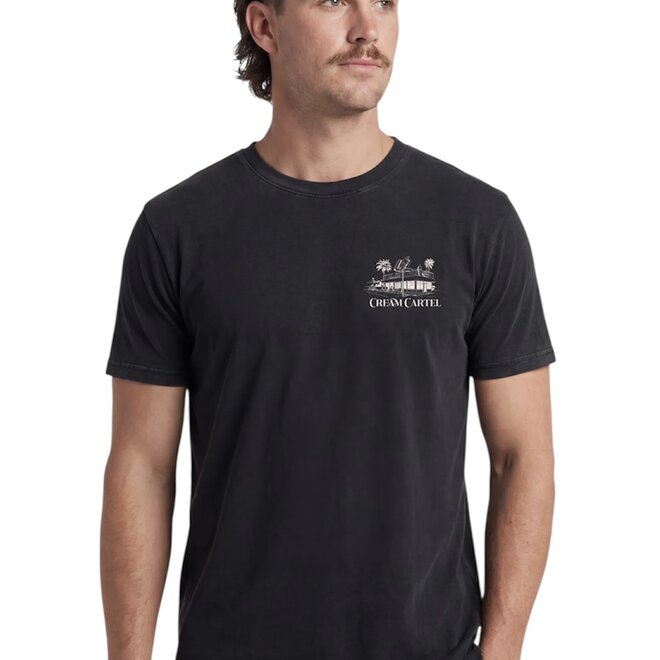 CREAM CARTEL SS TEE WASHED BLACK