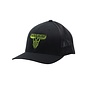 RAW TALENT CURVED BRIM HAT BLACK LIME