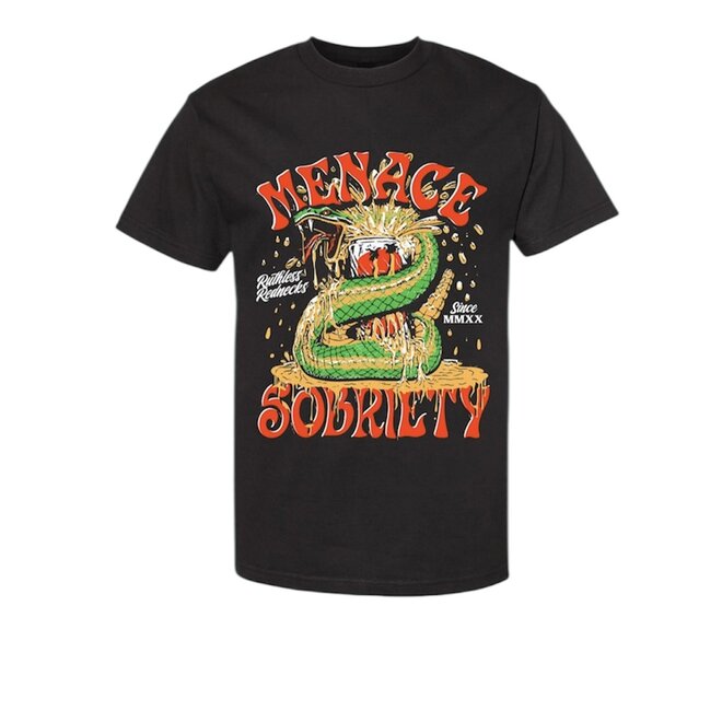 MENANCE 2 SOBRIETY SS TEE BLACK