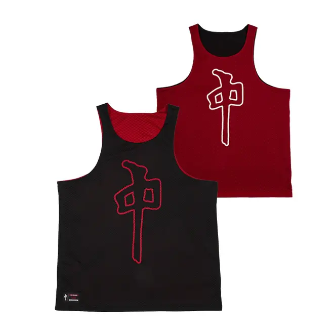 GRANDE MESH REVERSIBLE JERSEY BLACK RED