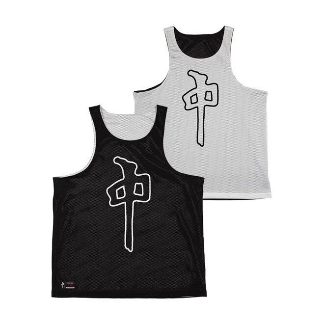 GRANDE MESH REVERSIBLE JERSEY BLACK WHITE