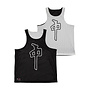 GRANDE MESH REVERSIBLE JERSEY BLACK WHITE