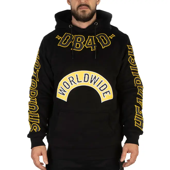 THE CONQUERED PO HOODY BLACK YELLOW