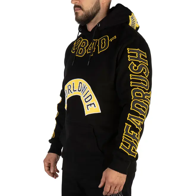 THE CONQUERED PO HOODY BLACK YELLOW