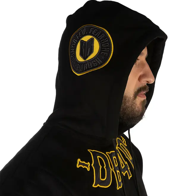 THE CONQUERED PO HOODY BLACK YELLOW
