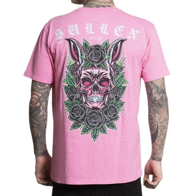 SKULL BUNNY SS TEE SACHET PINK