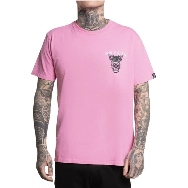SKULL BUNNY SS TEE SACHET PINK