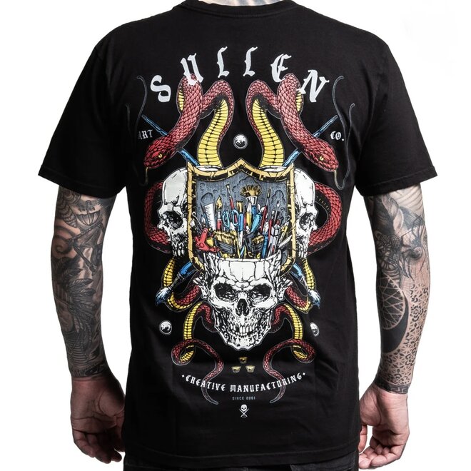 TRIPLE HEADER SS TEE JET BLACK