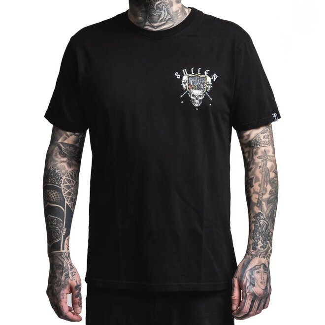TRIPLE HEADER SS TEE JET BLACK