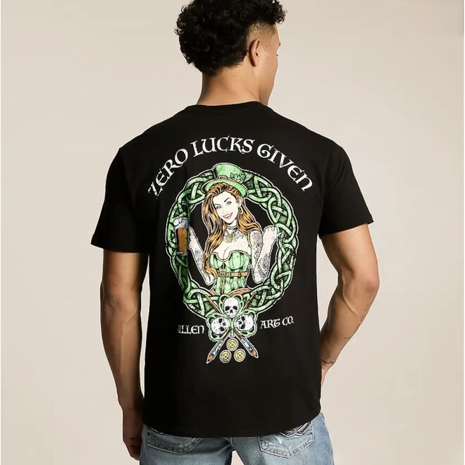 ZERO LUCKS GIVEN SS TEE JET BLACK