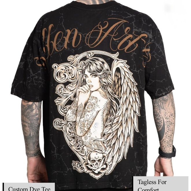 ANGELIC SS TEE JET BLACK