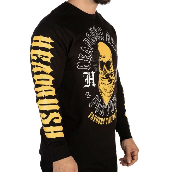 THE CONQUERED LS TEE BLACK YELLOW