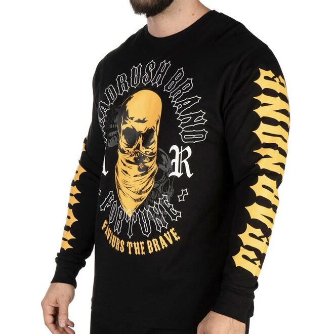 THE CONQUERED LS TEE BLACK YELLOW